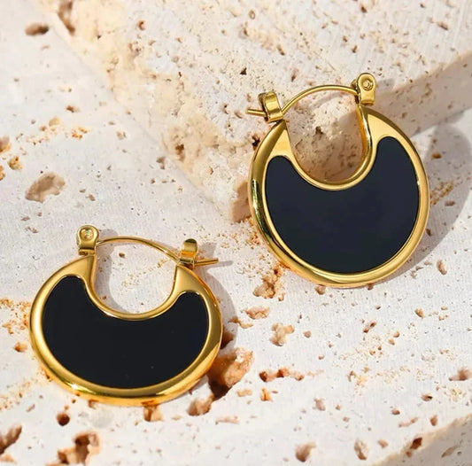 Vintage Retro Circle Earrings – Elegant and Timeless Design - My Store