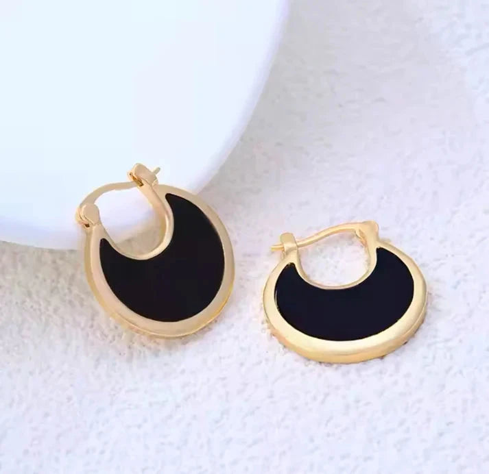 Vintage Retro Circle Earrings – Elegant and Timeless Design - My Store