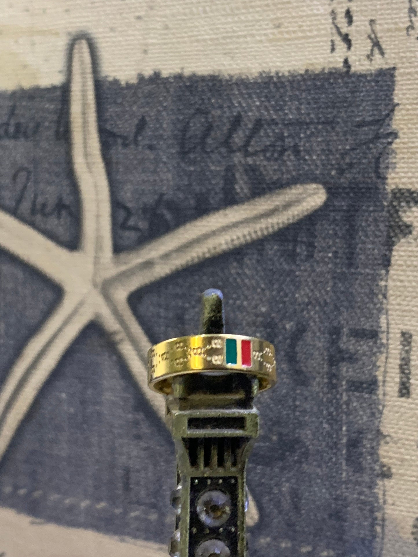 Gucci-Inspired Red & Green Ring – Iconic Charm with Designer Look - My Store