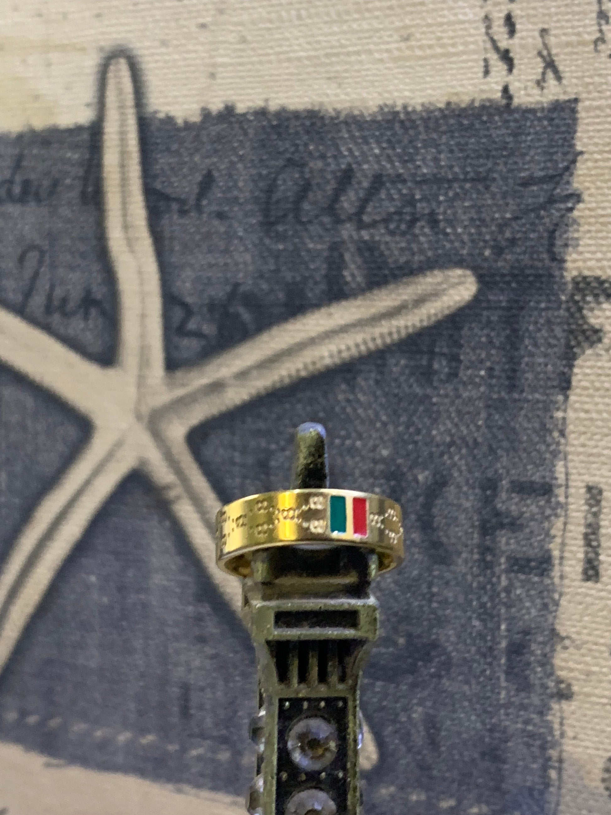 Gucci-Inspired Red & Green Ring – Iconic Charm with Designer Look - My Store