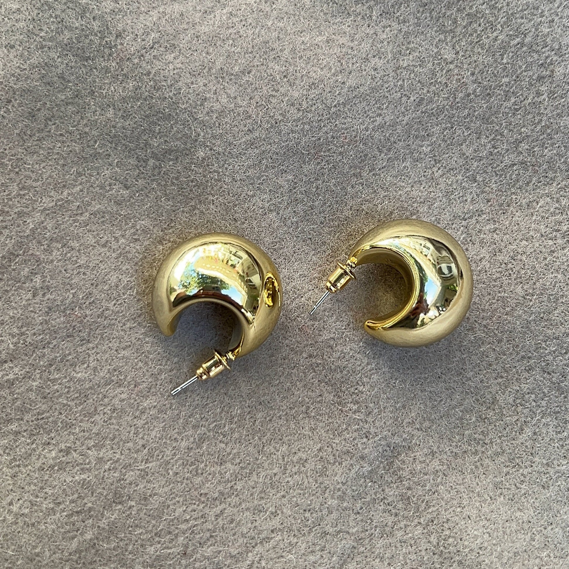 Golden Crescent Earrings - My Store