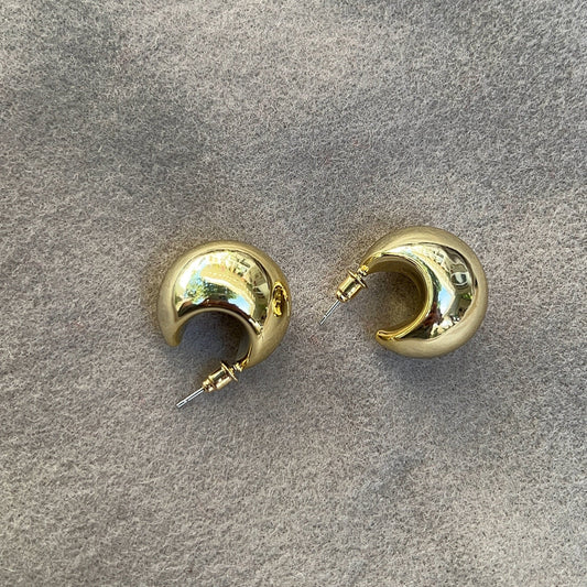 Golden Crescent Earrings - My Store