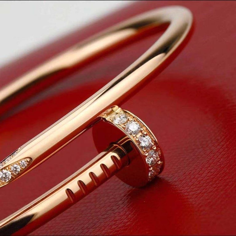 Cartier Juste Un Clou Diamond Bracelet Rose Gold - My Store