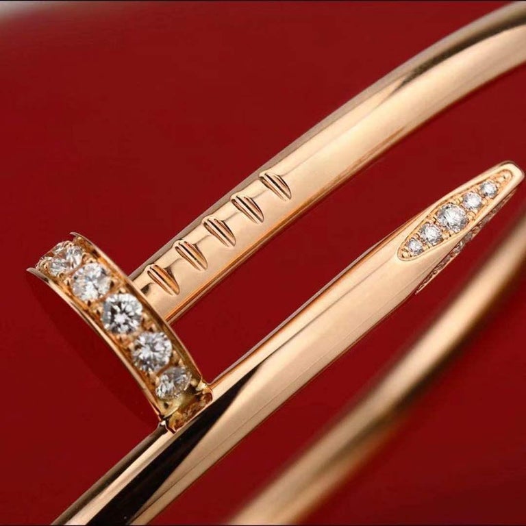 Cartier Juste Un Clou Diamond Bracelet Rose Gold - My Store