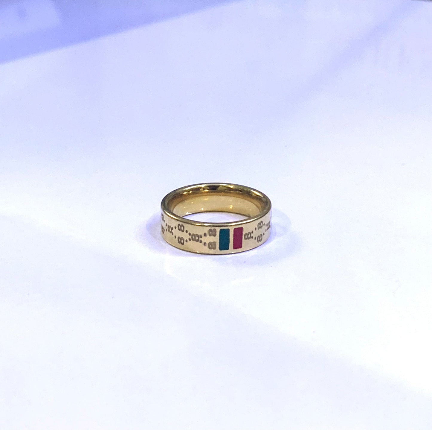 Gucci-Inspired Red & Green Ring – Iconic Charm with Designer Look - My Store