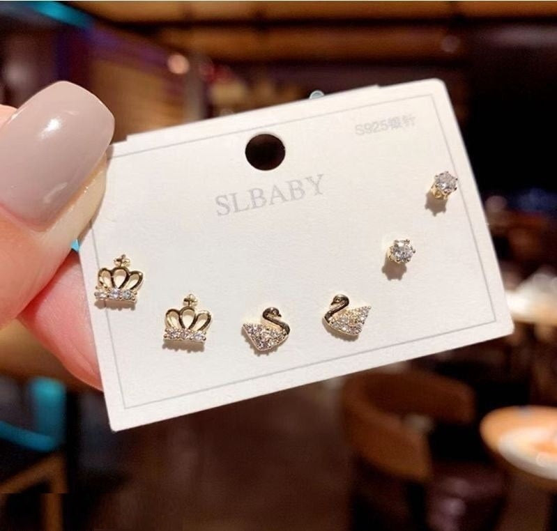 Golden Plated Casual & Party Wear Tops – Set of 3 Pairs - My Store