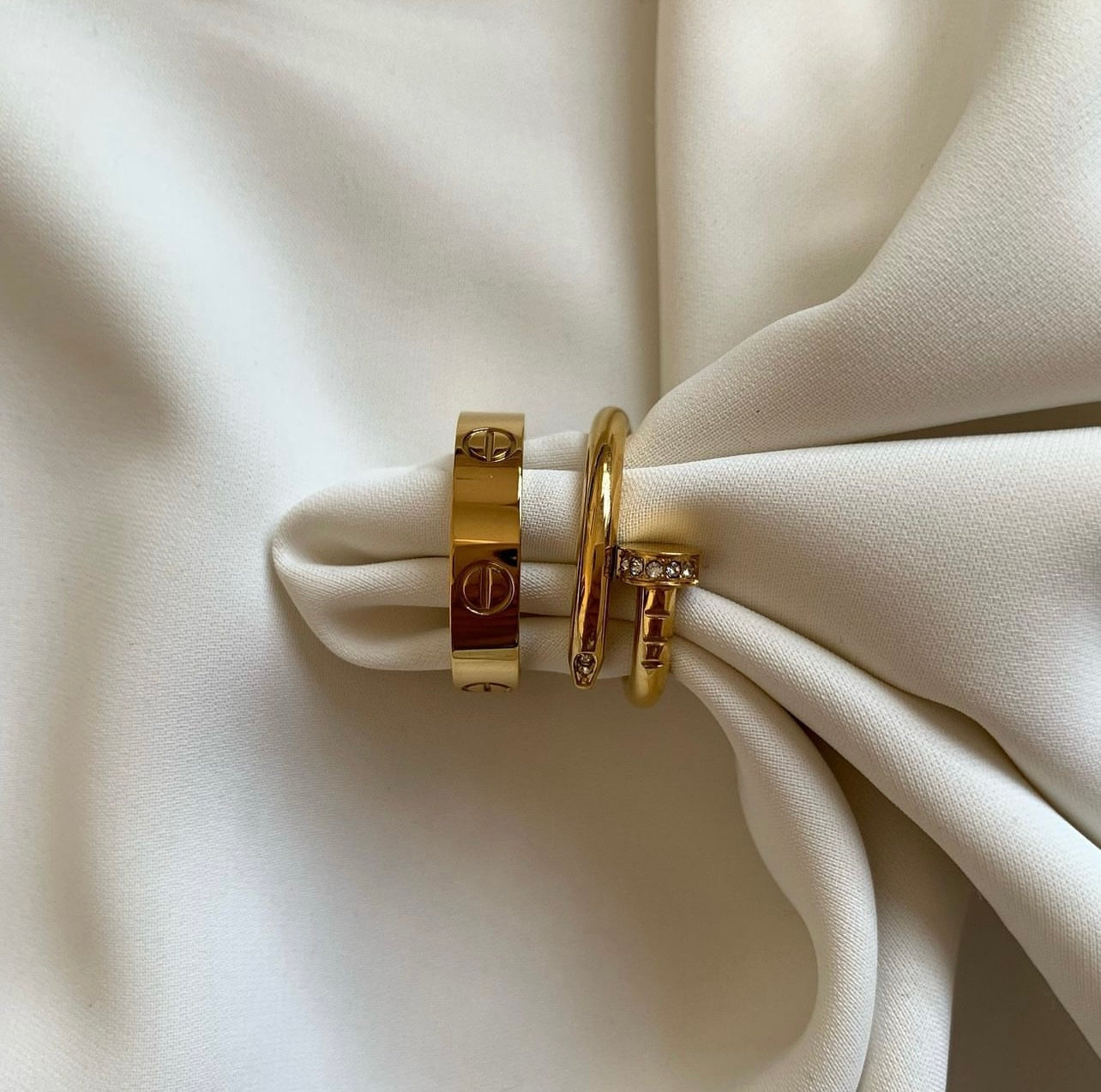 Luxury Ring Duo – Cartier Style Matching Rings for Him & Her - My Store