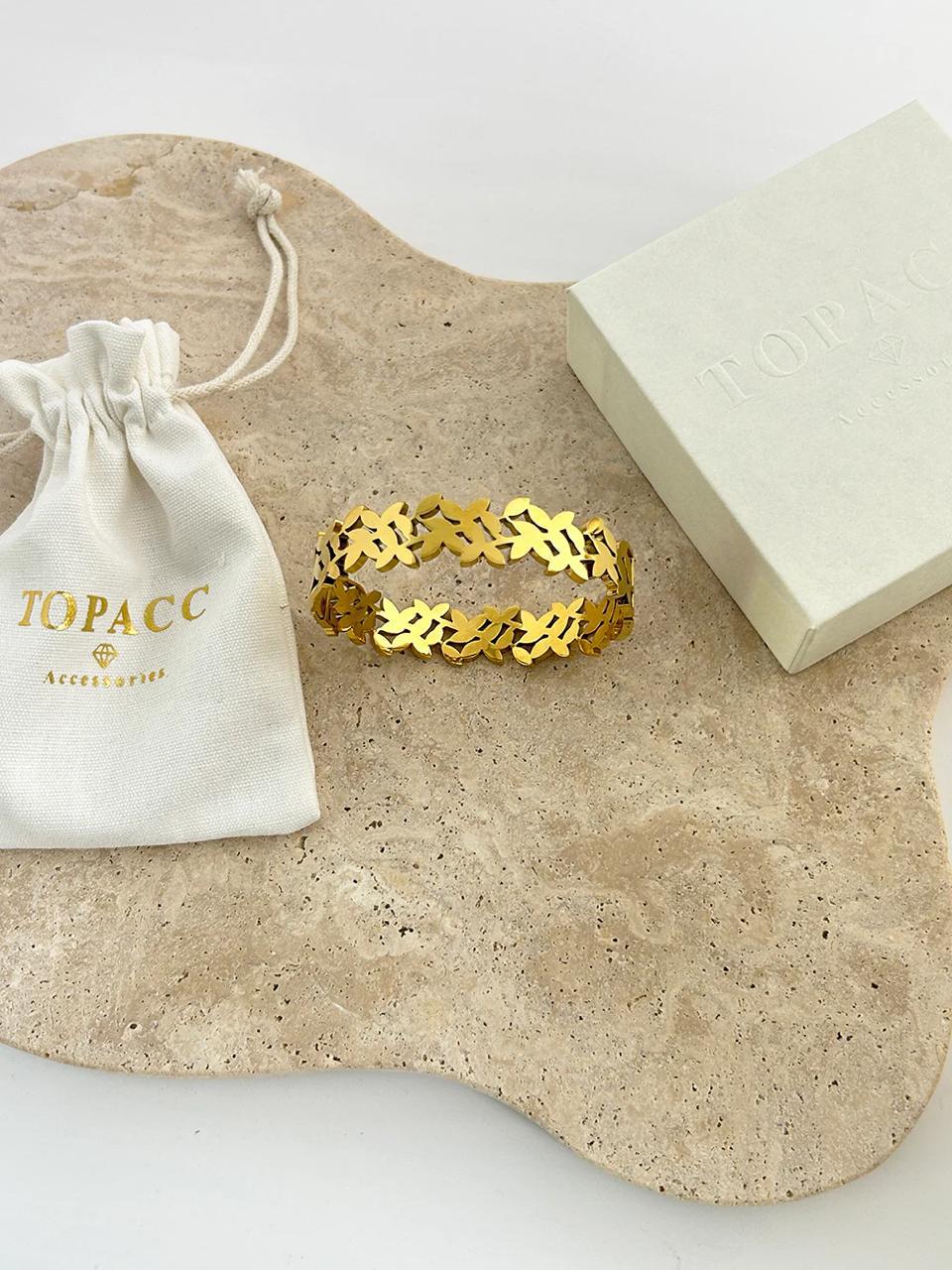 Cluster Bangle – A constellation of elegance wrapped around your wrist - My Store