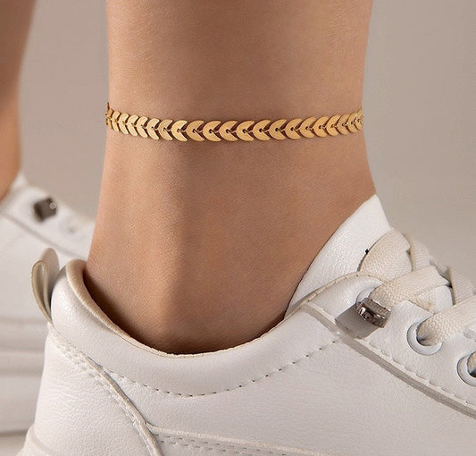 Delicate Arrow Link Anklet for Women - My Store