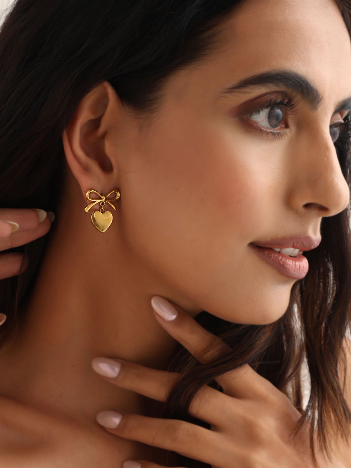 Heart Bow Earrings in Pakistan – Buy Cute Earrings Online for Girls