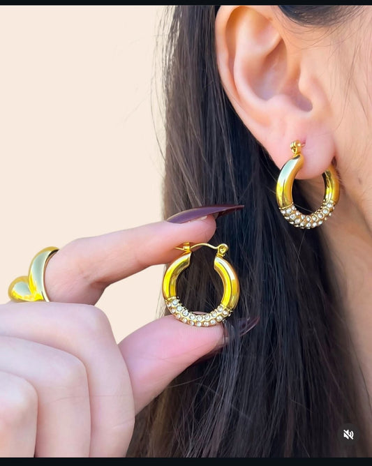 Madden Omega Hoop Earrings