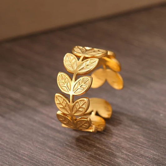 Vintage Gold Rings Adjustable ring