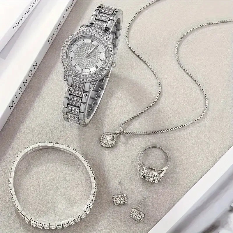 6pcs Luxury Fashion Women'S Jewelry Set.