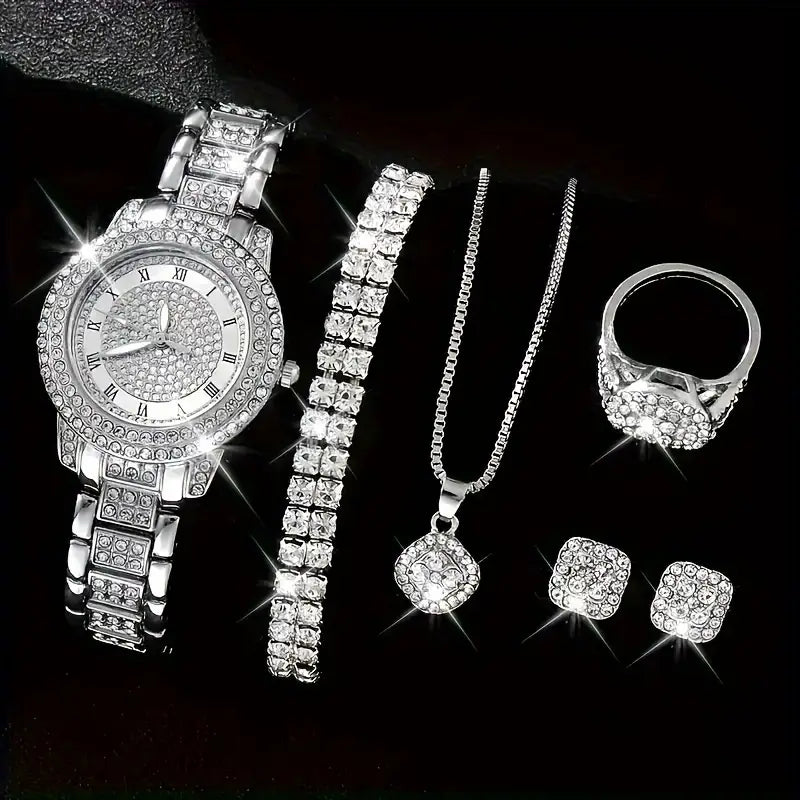 6pcs Luxury Fashion Women'S Jewelry Set.